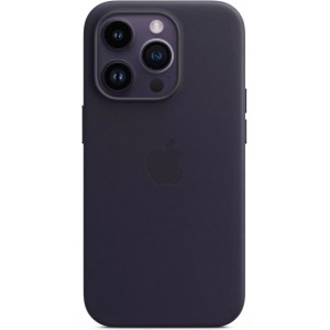 Накладка Leather Case Magsafe для iPhone 14 Pro Max (Deep Violet)